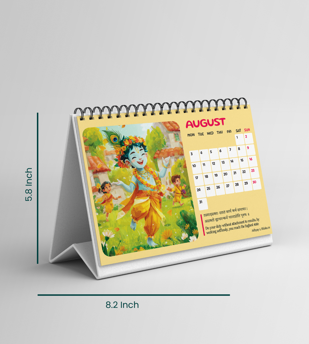 Shree Krishna Themed 2026 Calendar