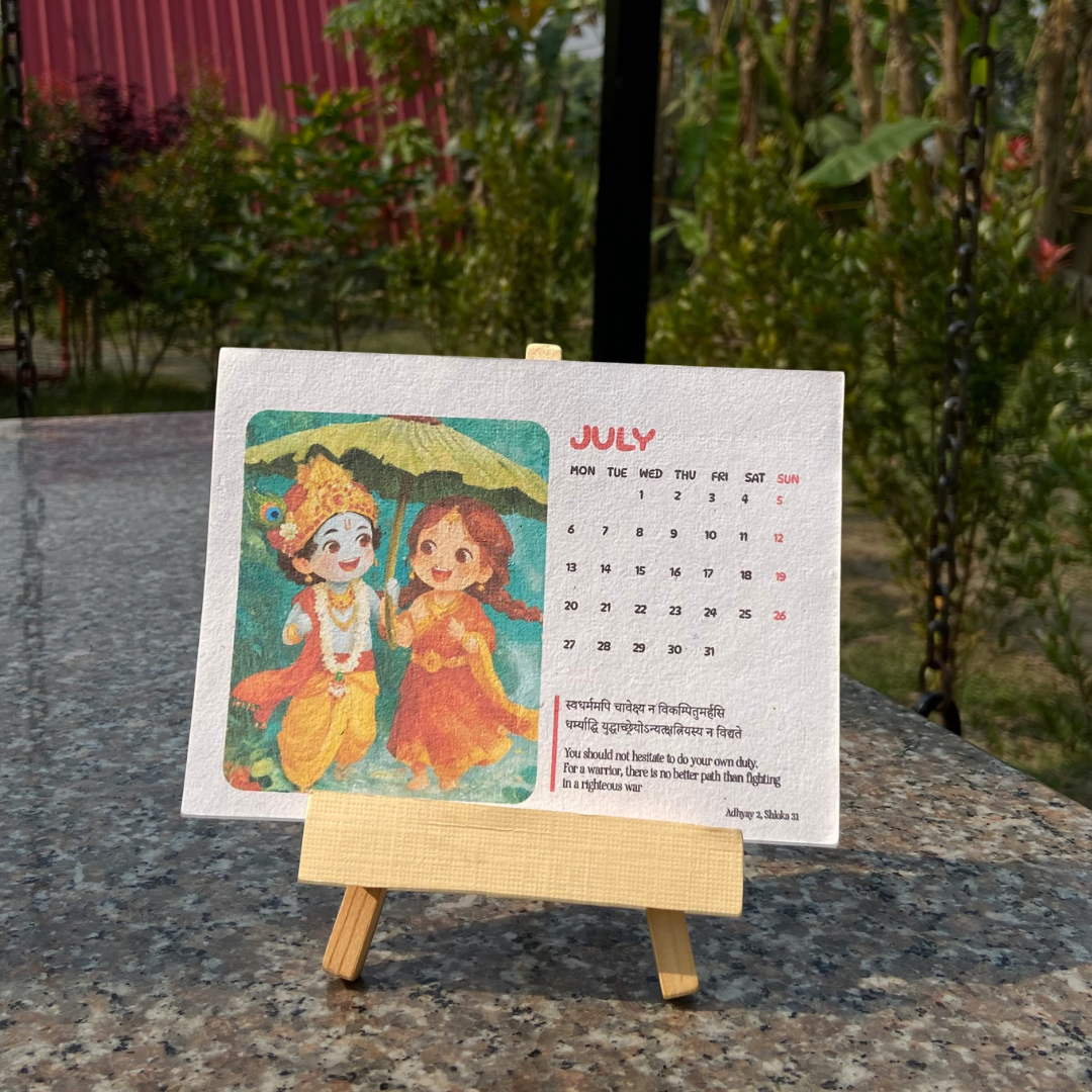 Recycled Cotton 2026 Table Calendar